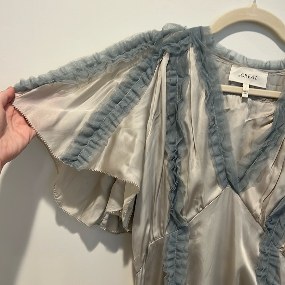 The GREAT Silver with Icy Blue The Dancehall Dress - Picture 12 of 12